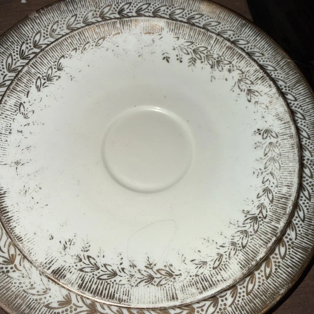 Vtg Rare Winterling Marktleuthem Bavaria Tea Cup, Saucer, Dessert Plate 3 pc set